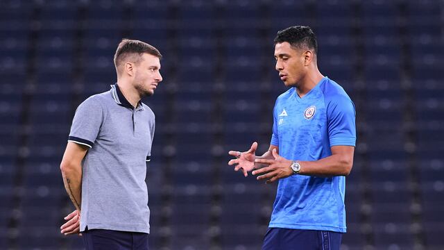 Luis Romo y Martín Anselmi en Cruz Azul
