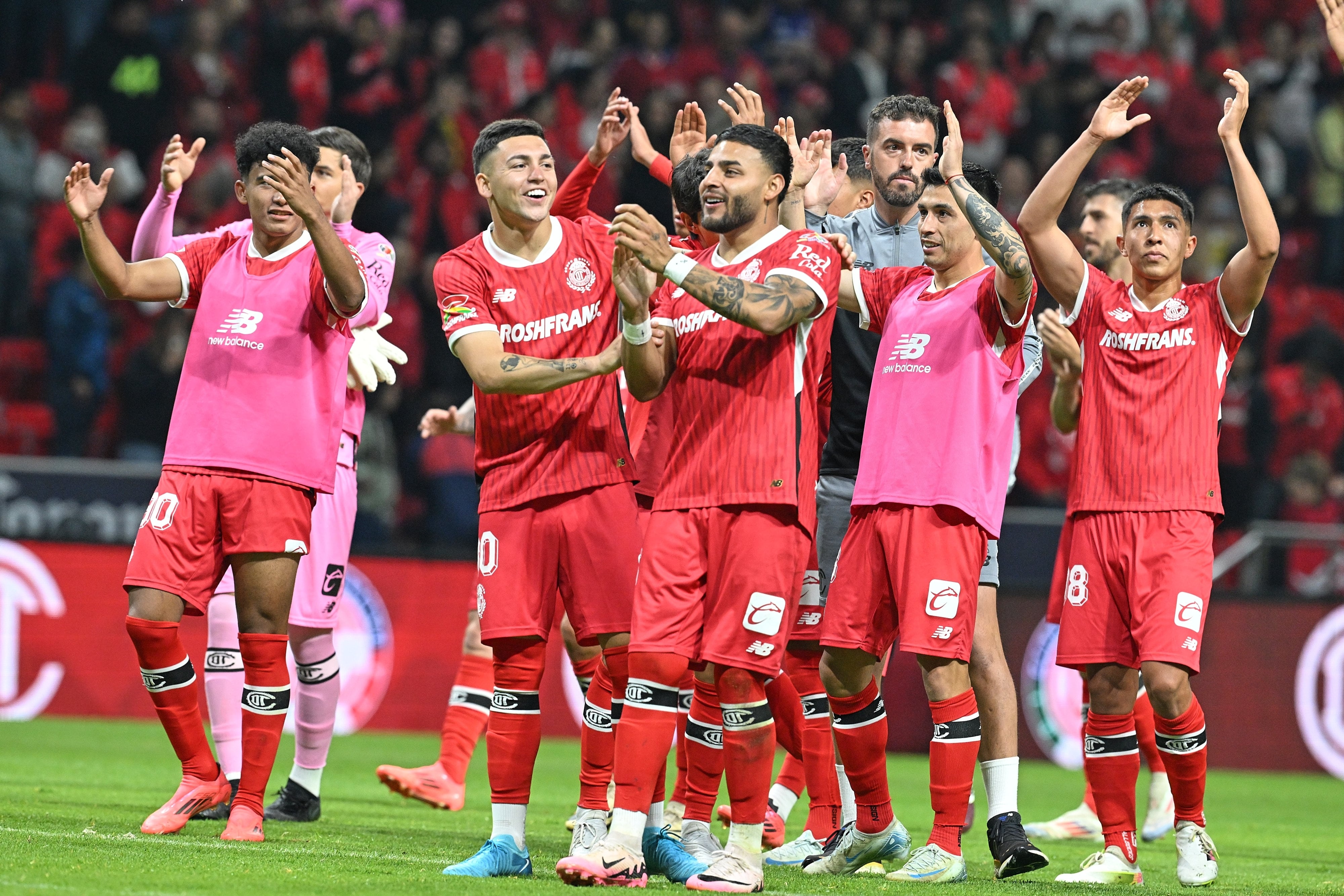 Jugadores del Deportivo Toluca