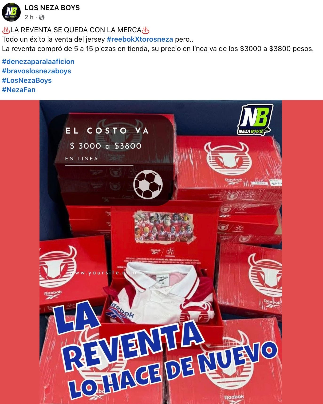 ¿No que un México sin hambre? Revendedores hacen de las suyas con el jersey edición especial de Toros Neza.