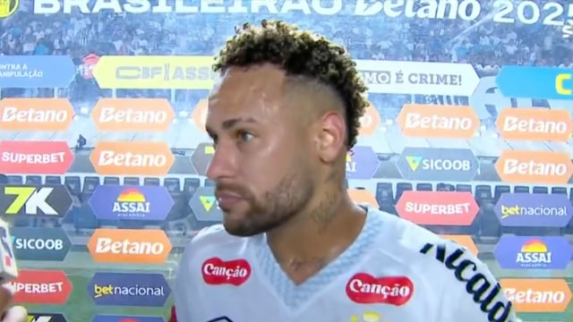 El gol de Neymar que mantiene a Santos en la Primera División de Brasil.