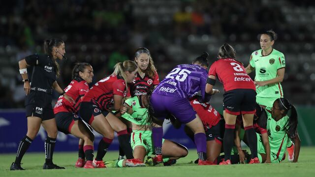 Revela sanción para Miah Zuazua y actividad Martínez tras brutal pelea en la Liga MX Femenil