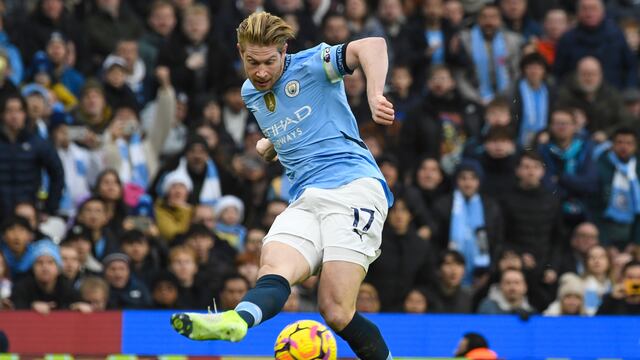 Kevin De Bruyne con el Manchester City