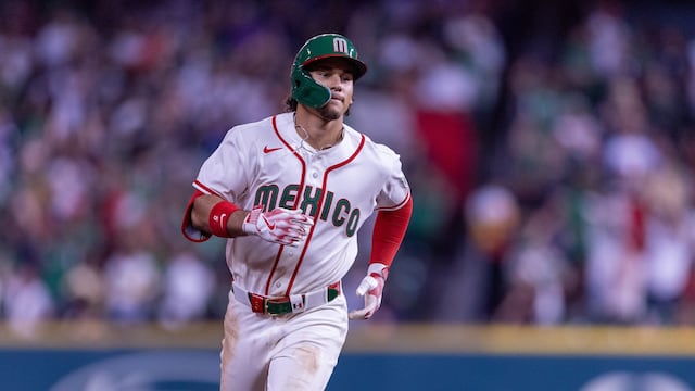 Alek Thomas of Mexico during the 2026 World Baseball Classic game between Brazil and Mexico at Daikin Park on March 8, 2026 in Houston, Texas, United States.