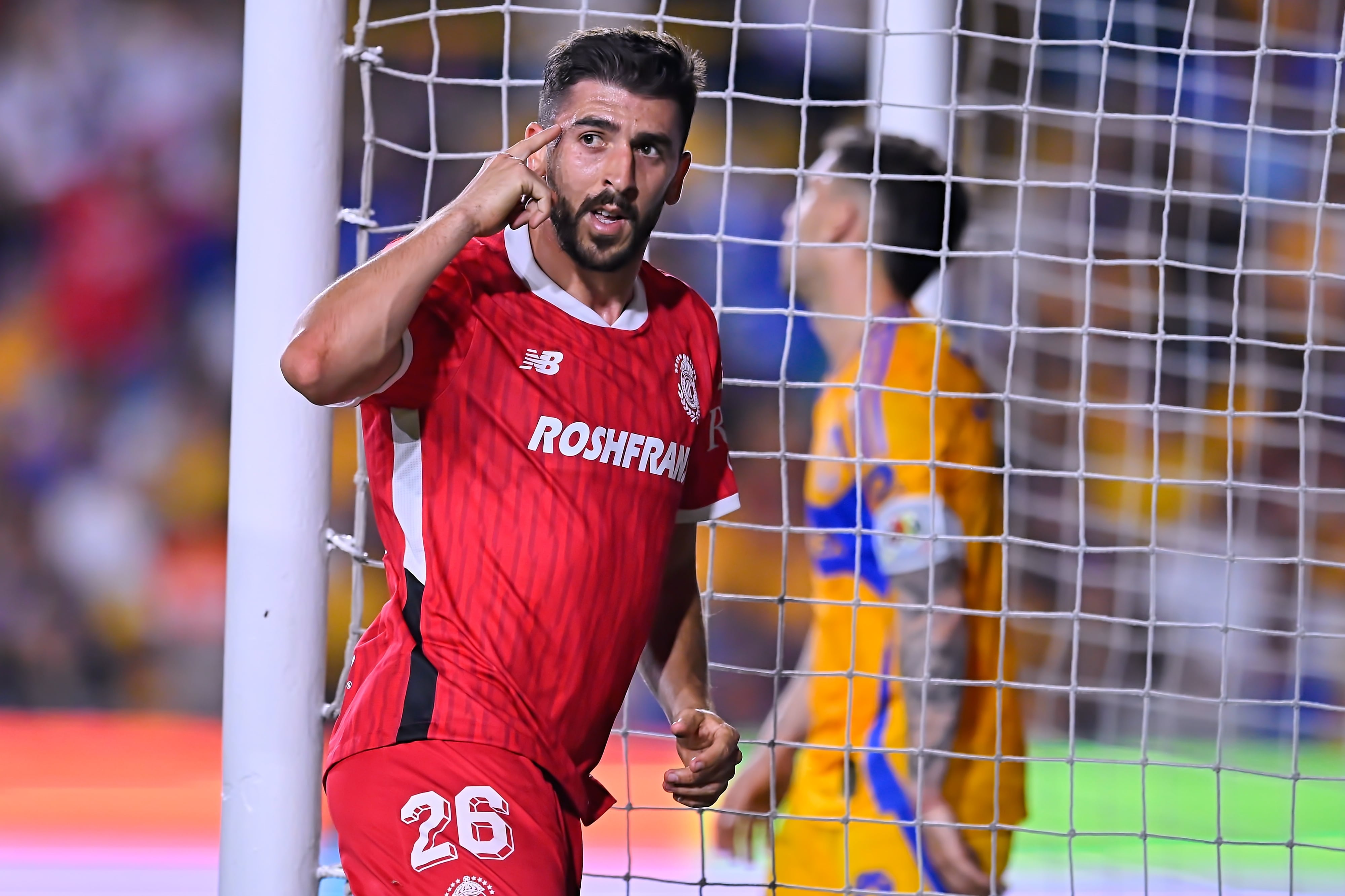 Paulinho en el Toluca vs Tigres del Clausura 2025.