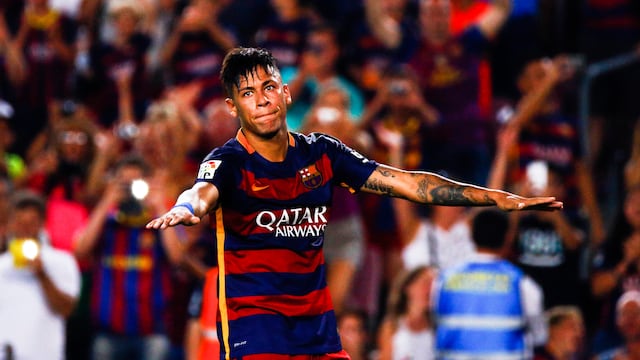 Neymar con el FC Barcelona.