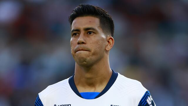 Maxi Meza con Rayados de Monterrey.