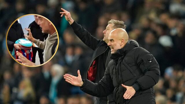 Pep Guardiola les mete una regañiza a jóvenes que buscaban su autógrafo.