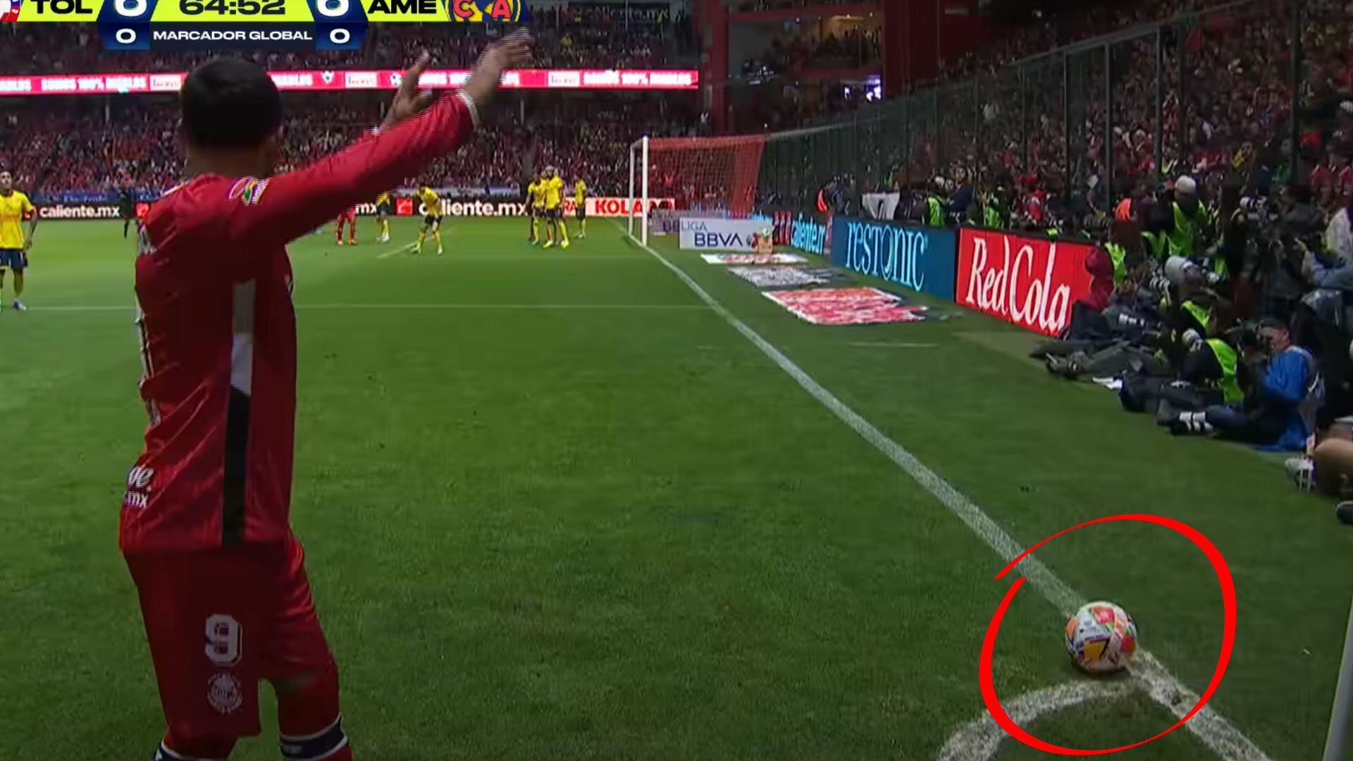 Primer gol de Toluca no debió contar