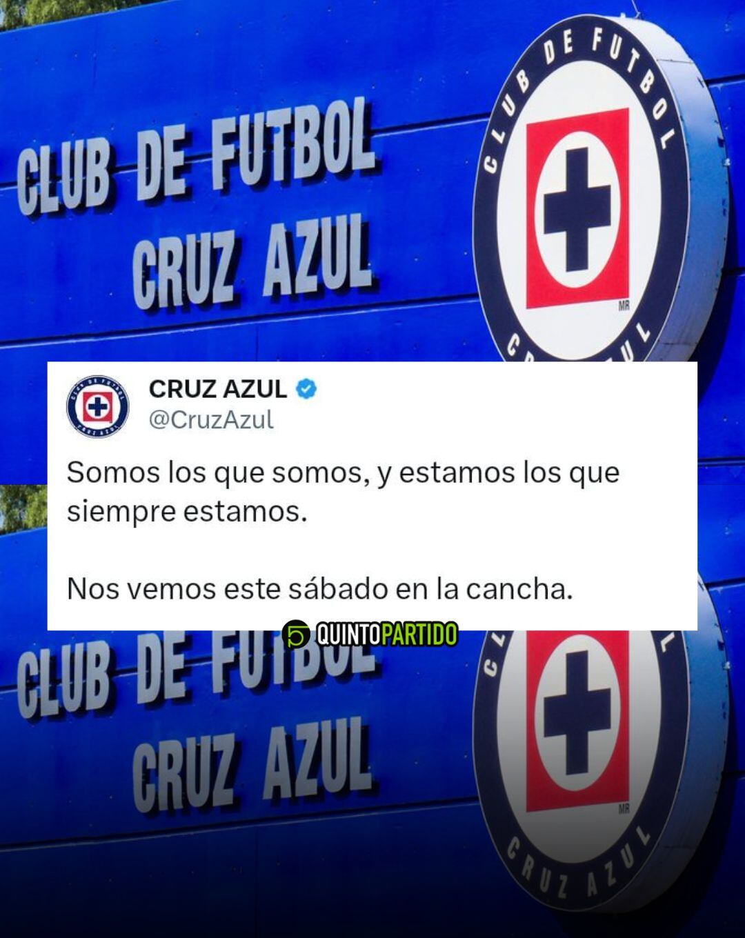 Mensaje de Cruz Azul a la afición.
