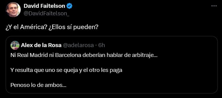 El polémico tweet de David Faitelson