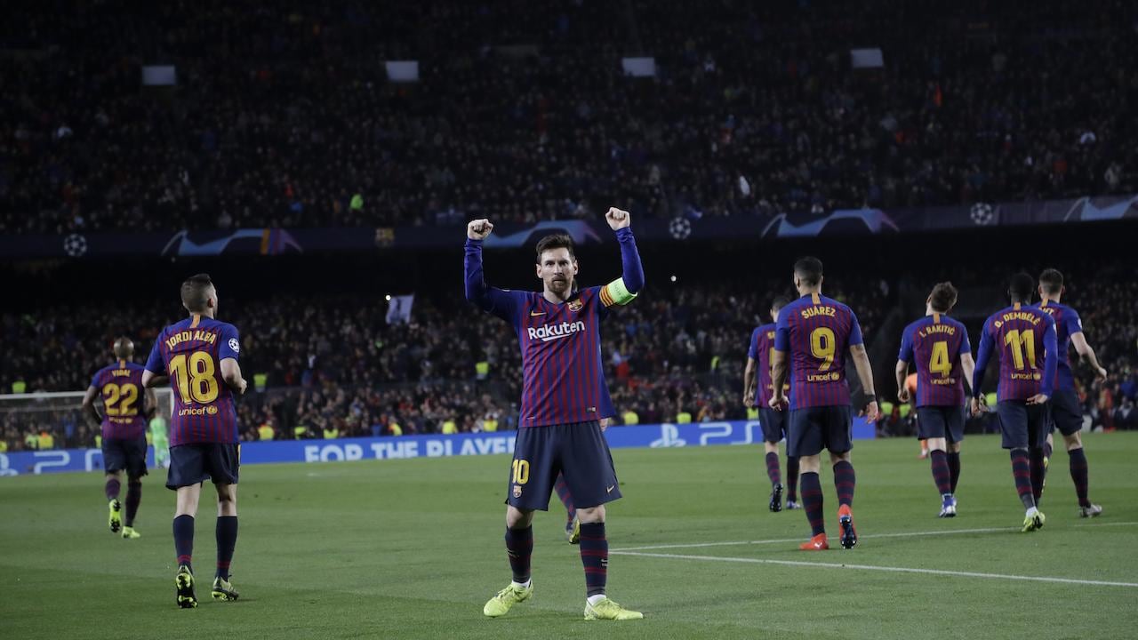 Messi marcó doblete ante el cuadro francés.