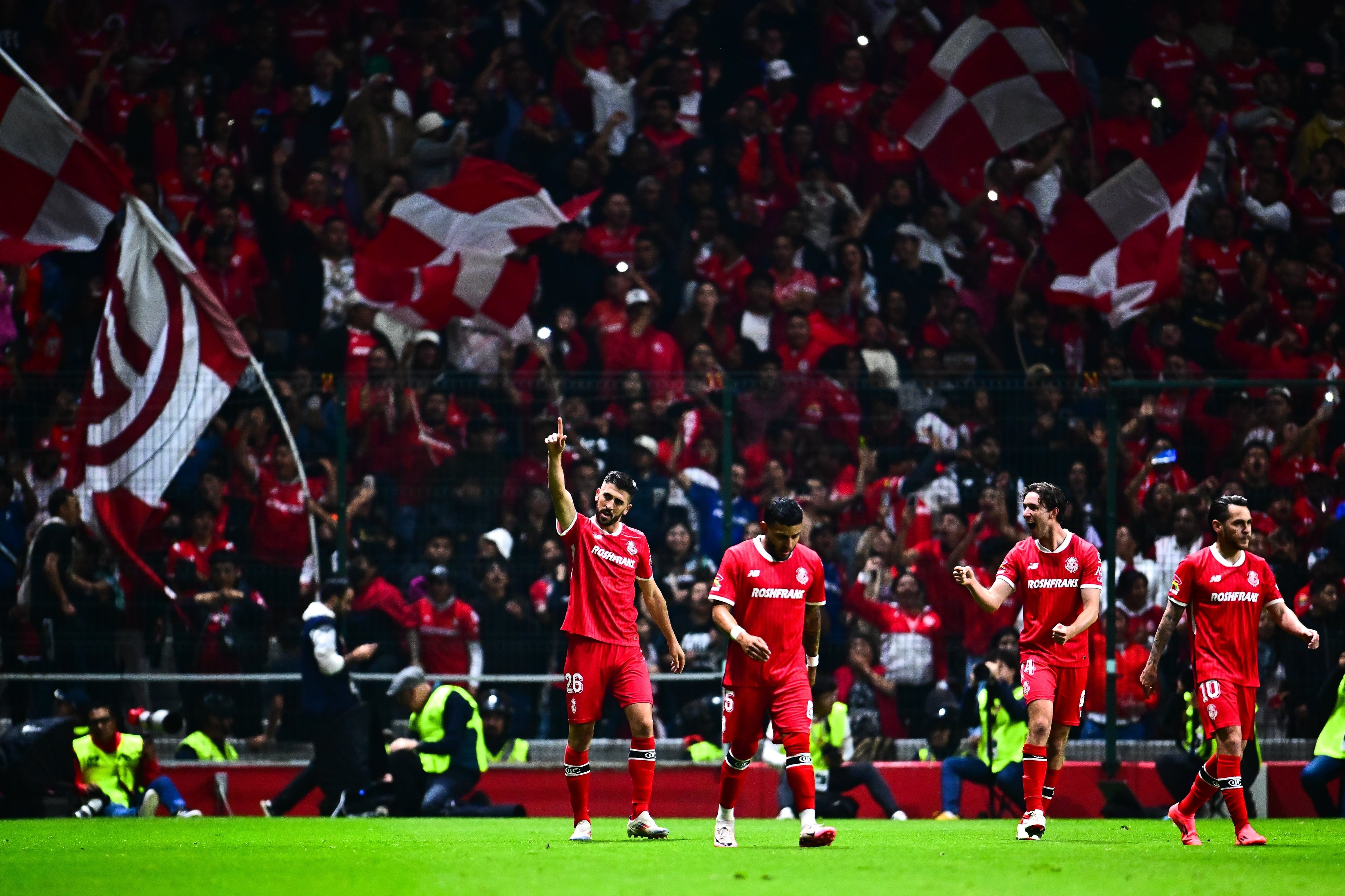 Luan Garcia en el Toluca vs América.