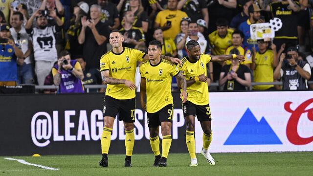 Cucho Hernández con el Columbus Crew de la MLS.