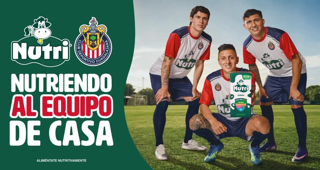 Nutri y Chivas unen fuerzas en una alianza enfocada en la nutrición y el desarrollo deportivo.