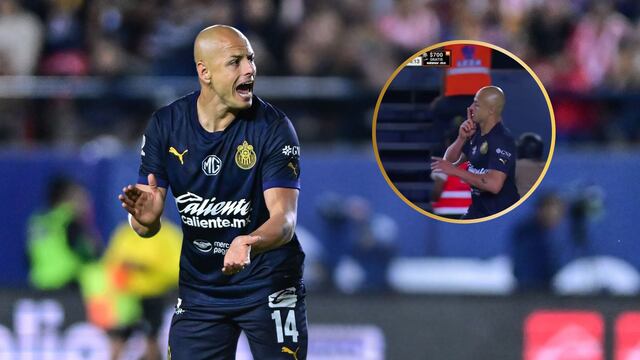 Chicharito, en el partido Atlético de San Luis vs Chivas.