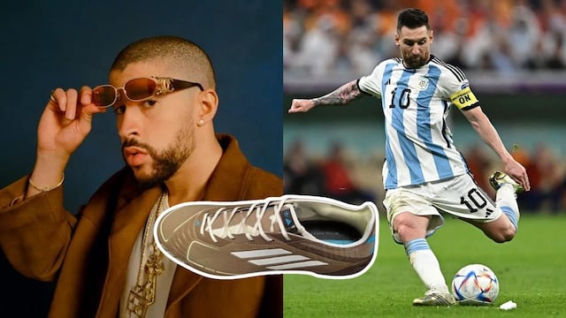 Messi x Bad Bunny: Filtran imágenes de los nuevos tenis Adidas diseñados por La Pulga y el Conejo Malo