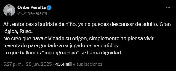 Tuit de Oribe Peralta