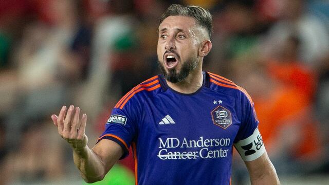 Héctor Herrera, en un juego con el Houston Dynamo.