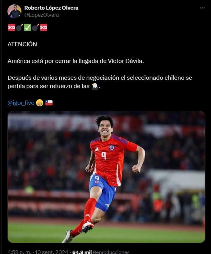 América reactiva negociaciones por Víctor Dávila.