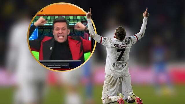 VIDEO: Increíble reacción de un programa italiano al gol de Santiago Giménez.