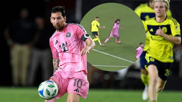 Messi en el Inter Miami vs Nashville.