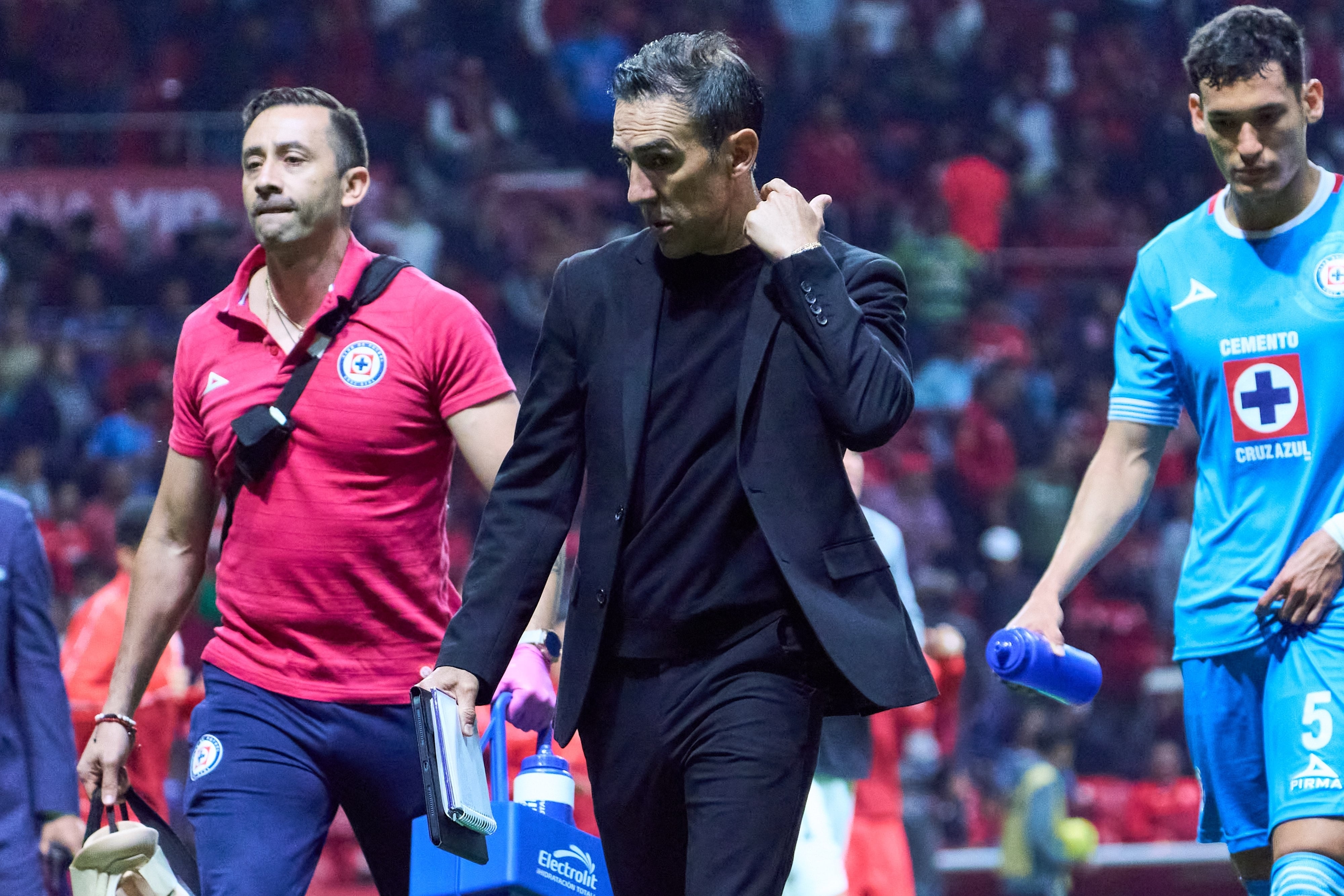 Vicente Sánchez en el Deportivo Toluca vs Cruz Azul.