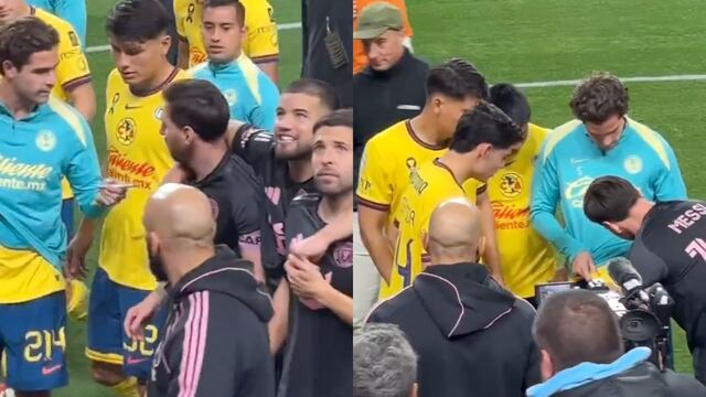 Critican a juveniles del América por pedirle su autógrafo a Lionel Messi