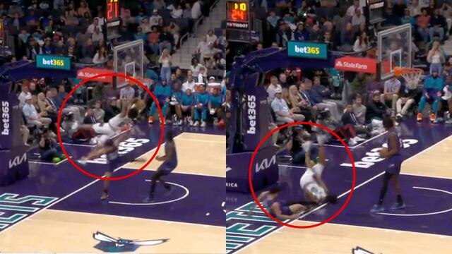 Conmoción en la NBA: Jugador recibe brutal falta que lo dejó inconsciente; salió de la cancha en ambulancia
