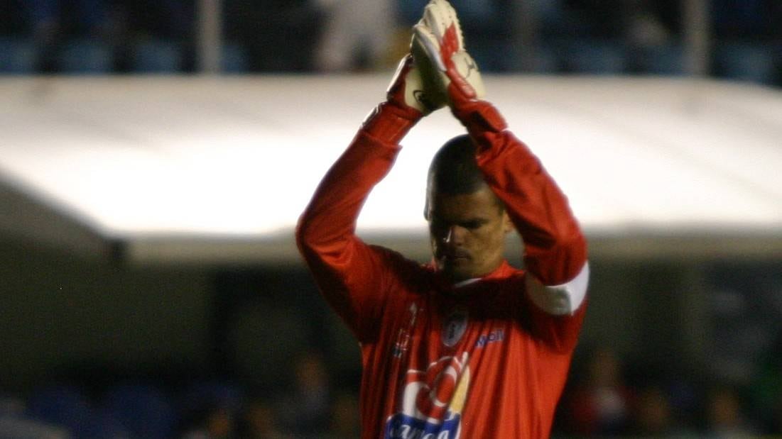 Calero durante un juego con los Tuzos.