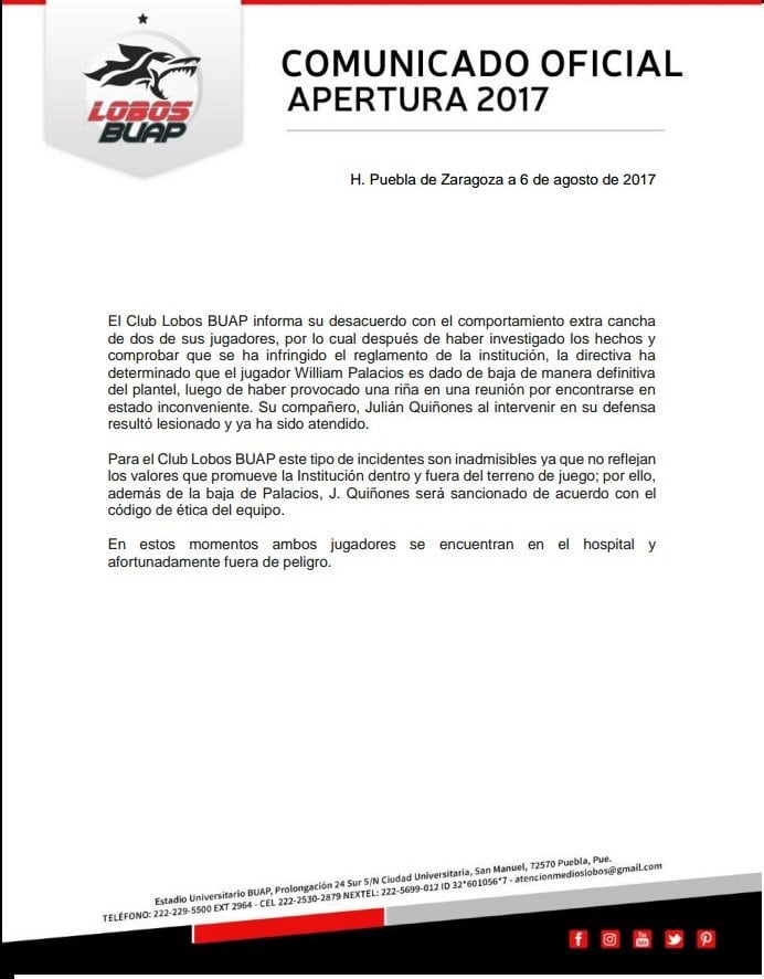 Postura de Lobos BUAP