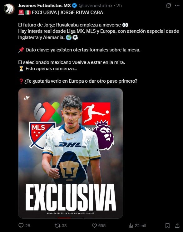 Jorge Ruvalcaba apunta la Premier League