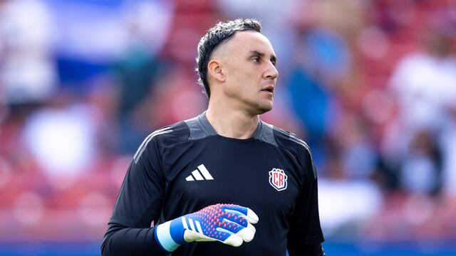 Keylor Navas con la selección de Costa Rica.