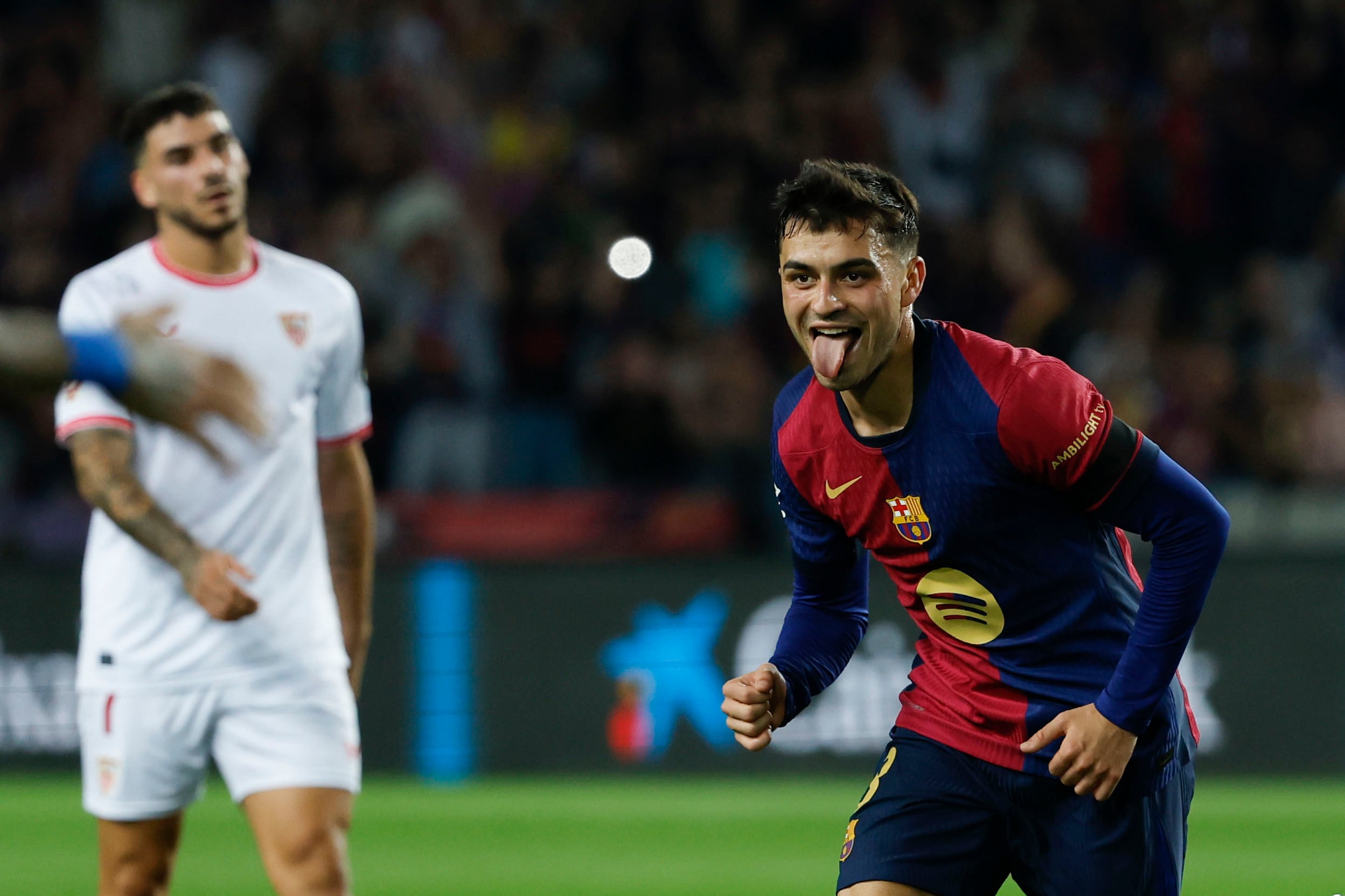 Pedri en el FC Barcelona vs Sevilla.