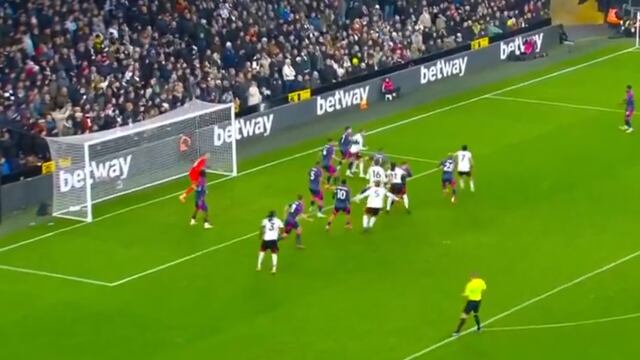 La brutal asistencia en el Fulham vs Nottingham Forest