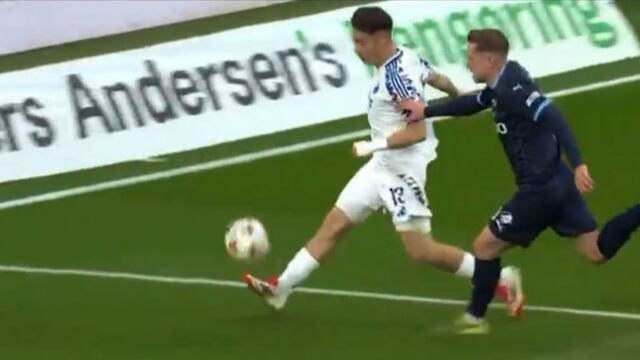 Asistencia de Rodrigo Huescas con el Copenhague.