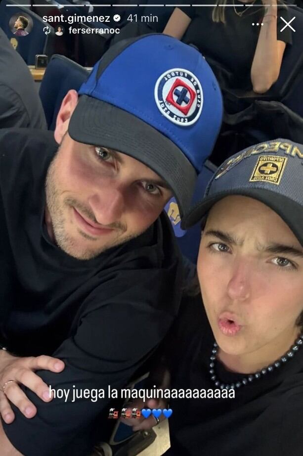 Santiago Giménez apoyó a Cruz Azul