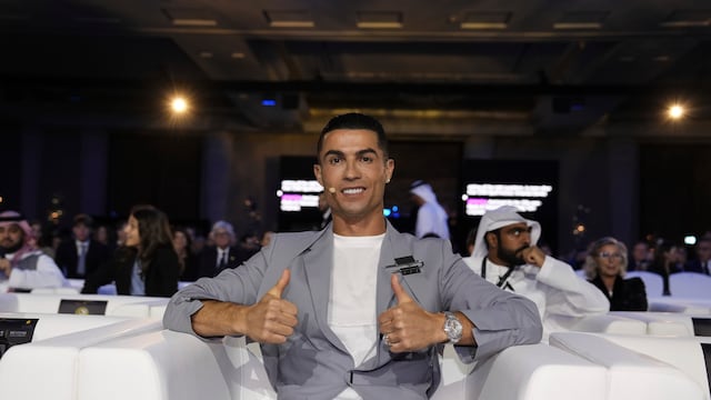 Cristiano Ronaldo en los Globe Soccer Awards 2025