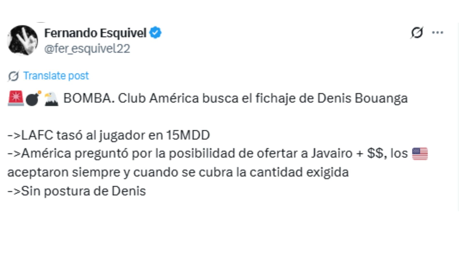 Denis Bouanga, posible fichaje de Club América.