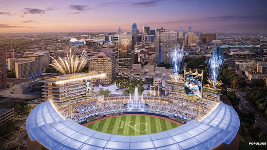 Kansas City Royals anuncian estadio de 33 mil millones en Crown Center