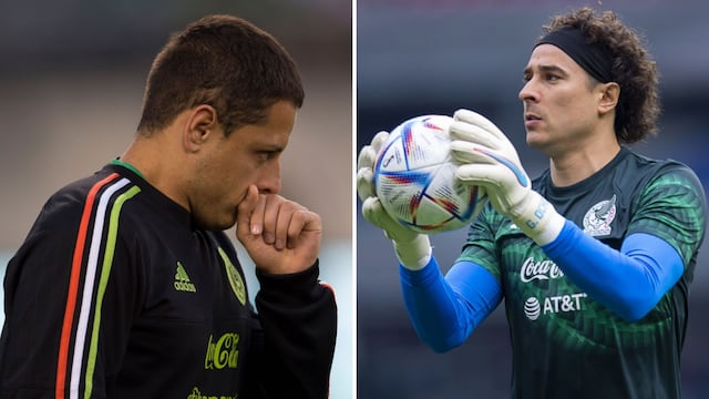 Chicharito y Guillermo Ochoa