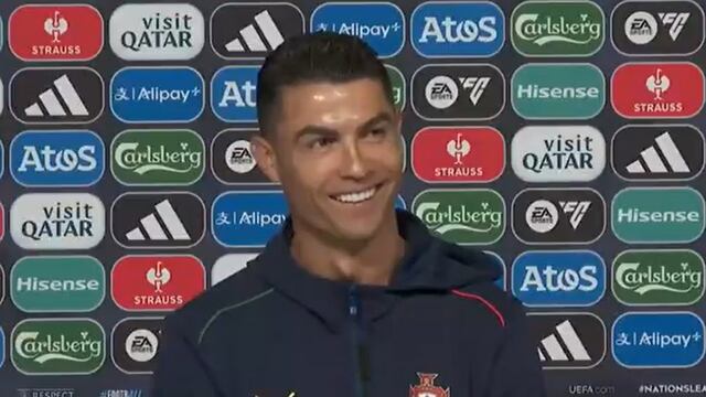 Cristiano Ronaldo responde con humor a periodista argentino que le preguntó por Messi