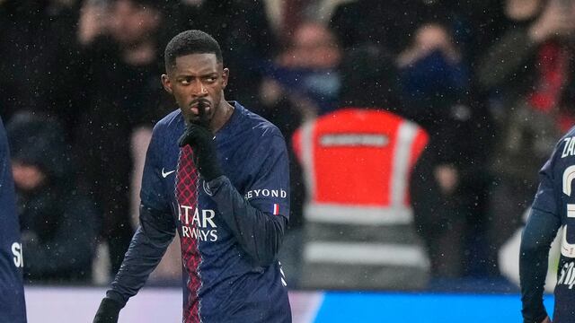 Ousmané Dembélé con el PSG.