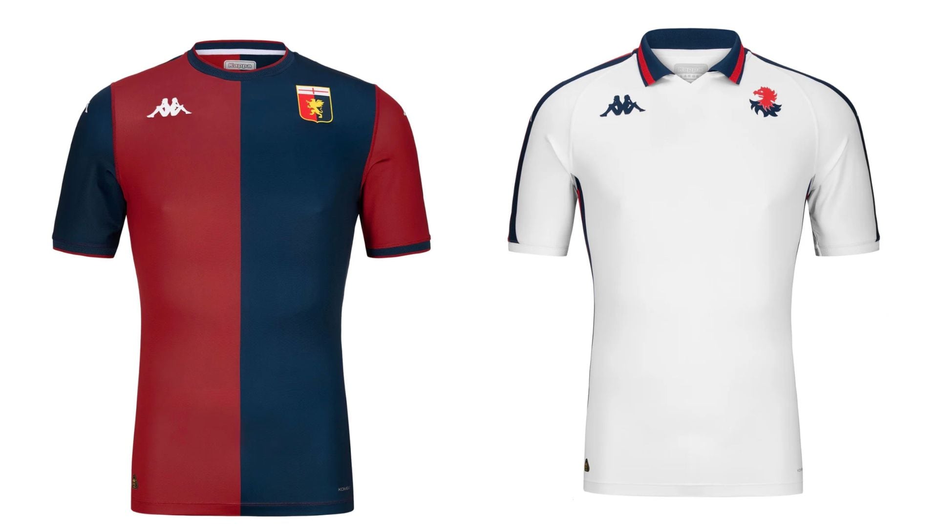 Playeras local y visitante del Genoa en 2024-25.