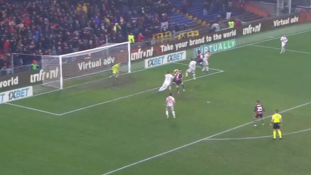El espectacular golazo de Johan Vásquez que le dio el triunfo al Genoa