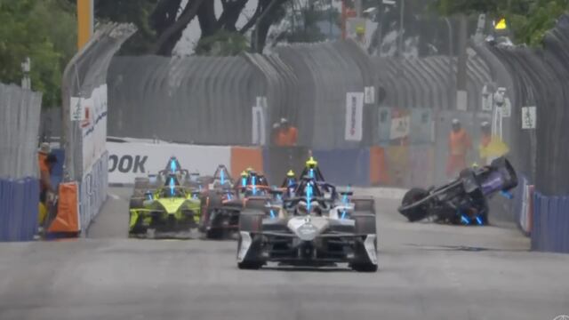 Así fue el escalofriante accidente de un piloto alemán en la Fórmula E