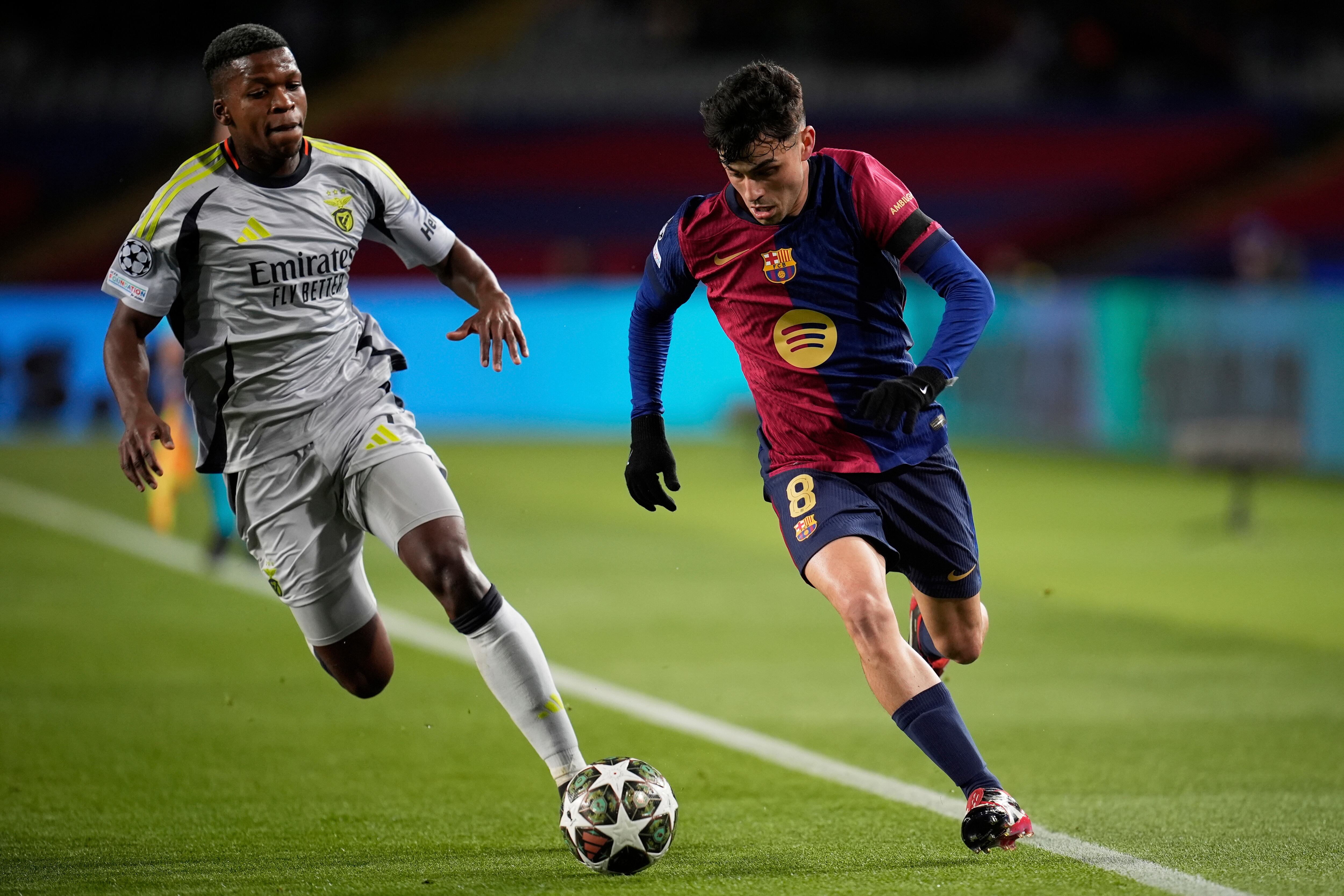 Pedri González con el Barcelona