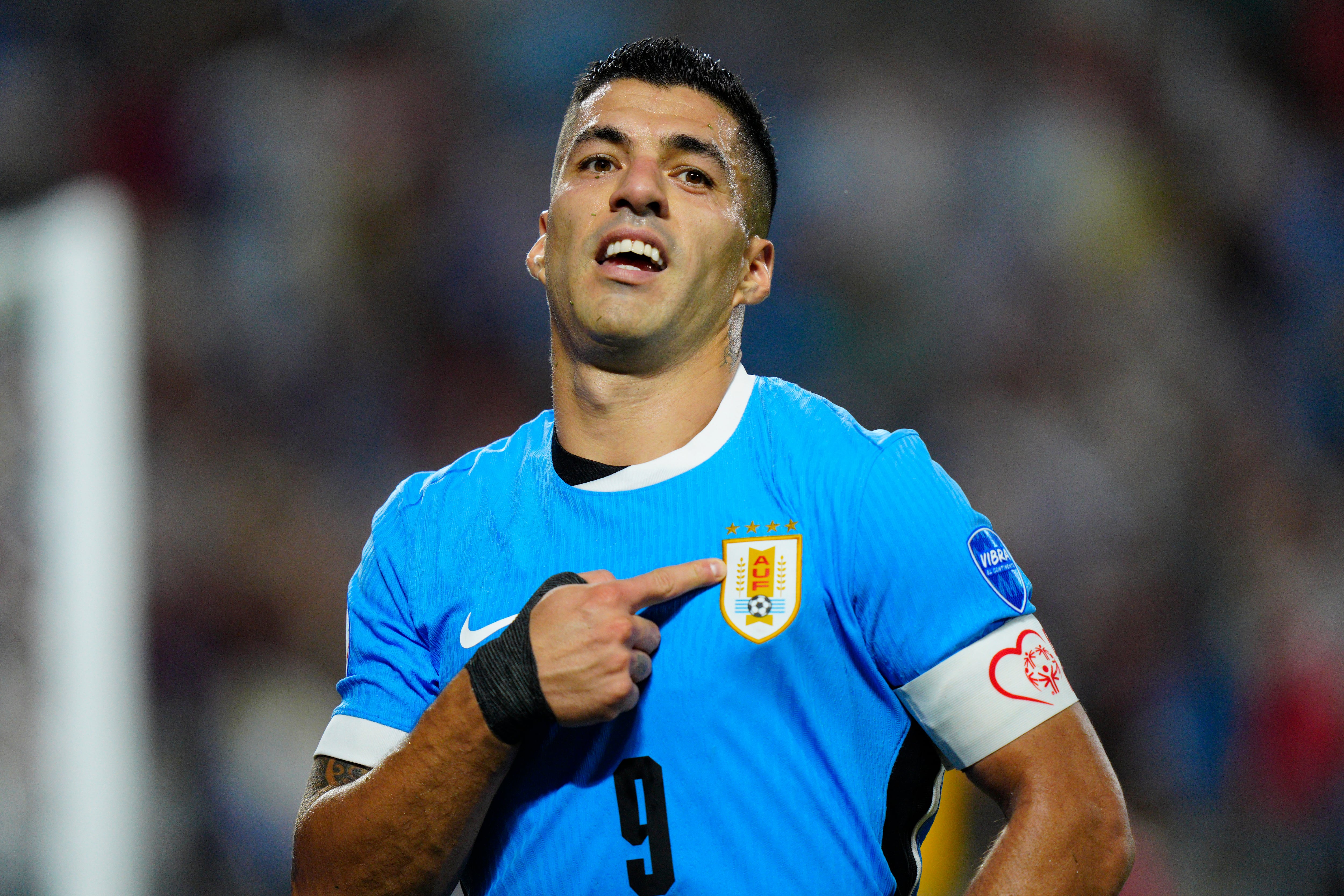 Luis Suárez con Uruguay