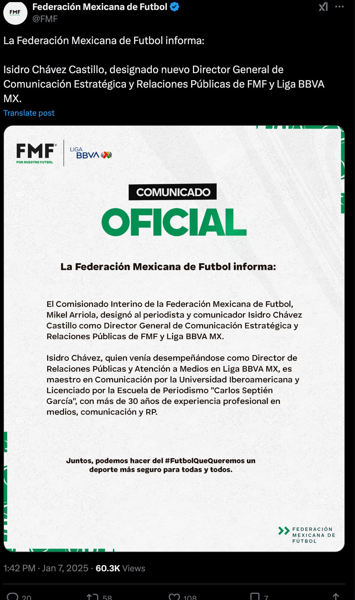 X de la FMF