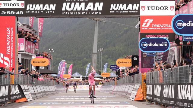 Isaac del Toro. Triunfo de etapa en el Giro de Italia (Massimo Paolone/undefined / AP)