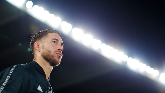 Sergio Ramos con el Real Madrid.